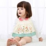 1 Piece Lytwtw's Baby Kids Bibs Saliva Girls Newborn Apron Flower Waterproof Burp Cloth Feeding Toddlers stuff infant 1