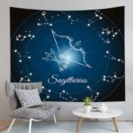 Twelve constellations Tapestry Wall Hanging Aries Capricorn Aquarius Tapestry Mandala Tarot Witchcraft Bedroom Home Wall Decor 6