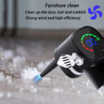 LCD Electric Air Duster,Compressed Air Can For Computers,Laptop Keyboard Cleaning Dust,Hairs, Pc,Printer Purpose,Screen Cleaner 2