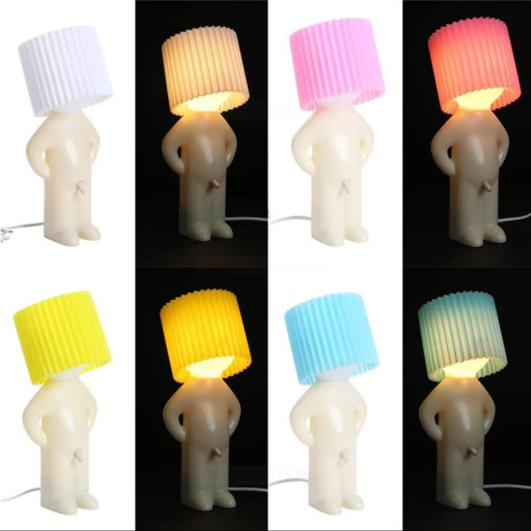 Naughty Boy Night Lights A Little Shy Man Creative Lamp Small Night Lamps Home Table Decoration Children Kids Festival Nice Gift 1