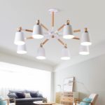 Nordic LED Chandelier Living Room Bedroom Loft Macaron Pendant Lights Indoor Lighting Decoration 2