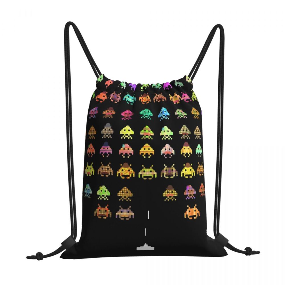 Fashionable Portable Shopping Drawstring Bags Riding Backpack Gym Clothes Storage Backpacks 1