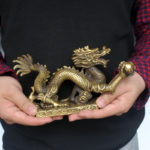 Chinese bronze dragon ornaments home crafts furnishings office decoration Dragon Feng Shui lucky gifts 2