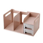 Multi-functional desktop bookshelf storage shelf drawer type file shelf file shelf creative book stand desk organizer bureau 6