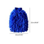 Car Microfiber Soft Hand Towel Coral Chenille Washing Double Side Cleaning Glove 6