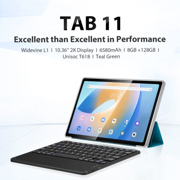 Blackview Tab 11 4G Phone Call Tablet 10.36 inch 8GB 128GB Android 11 T618 Octa Core Support WiFi /Bluetooth/TF Card 2