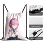 Ram Re Life in a Different World From Zero Drawstring Bags Travel Pouch 3D Print Backpack Boy Girls School Shoe Bag 4