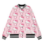 Women's Top Hip Hop Harajuku Hello Kitty Bomber Jacket Street Style Jacket Women Spring Coat Outdoor Fashion Ladies Jacket 2