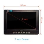 2021 Newest D7 7-Inch Digital And Analog Mini Small Car Tv Support Usb Tf Mp4 H.265 Ac3 Portable Tv Dvb-T2 Atsc Tdt 4