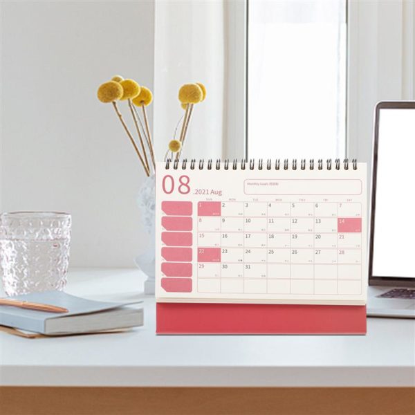 Office Desk Calendar Folding Schedule Calendar Household Delicate Table Calendar 2