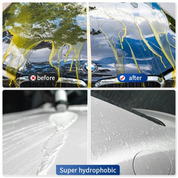 HGKJ S12 Car Paint Quick Nano Ceramic Coating Body Polish Hydrophobic Spray Liquid Ceramics Glass Panel Polish for Cars Cleaning 2