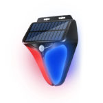 Solar Led Light Outdoor Induction Warning Light Red And Blue Flashing Light To Scare Wild Boar Beast Waterproof Safety Lighting 6