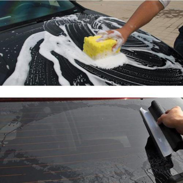 Flexible Soft Silicone Wiper Car Window Cleaning Glass Scraper Silicone Handy Squeegee Car Blade Clean Scraping Film Scraper 2