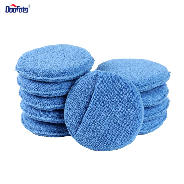 Soft Microfiber Car Wax Applicator Pad Polishing Sponge for apply and remove wax Auto Care Polish Foam Sponge 1