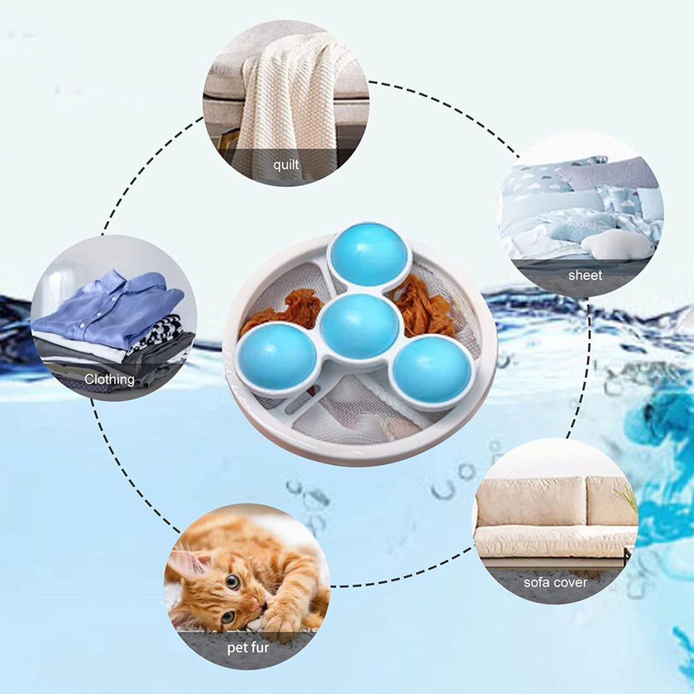 Pillow Fluffing Balls Washing Machine Float Filter Mesh Bag Hair Filter Hair Remover Cleaning And Wall Dryer Sheet 6