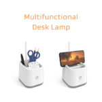 LED Desk Lamp Small Battery Operated Table Lamp Home Office Cute Desk Light for Computer Desktop Rechargeable White Little lamps 5