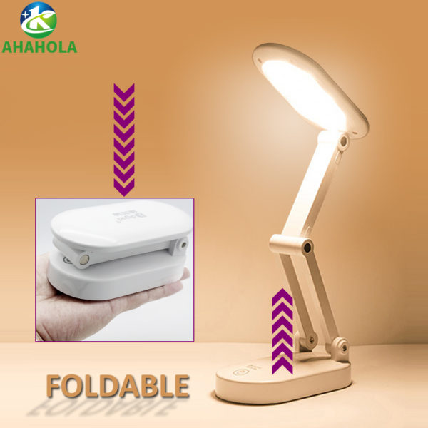 Rechargeable 5v USB Desk Lamp Foldable Stand Study LED Table Lamp Dimmable Touch Night Reading Light Lampe De Bureau 1