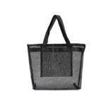 Travel Summer Shopping Bags Women Clear Mesh Transparent Bag Large Capacity Female Casual Solid Color Holiday Tote Bags 1