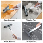 Window Glass Cleaning Tool Double-sided Disassemble Rod Window Cleaner Scraper Mop Squeegee Wiper with Water Spray Bottle 3