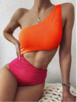 New Sexy Swimsuit Triangle One-piece Bikini Hollow Swimsuit Female Bathing Suit Women Swimming Suit for Women High Waist Bikini 3