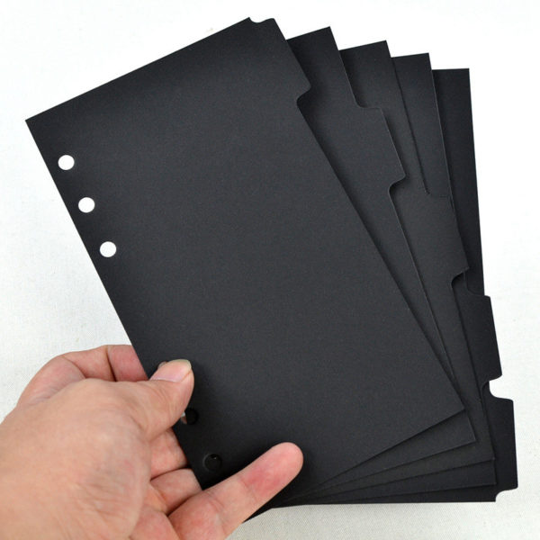 5Pcs/set A5 A6 Binder Index Dividers Index Page for Loose-leaf Notebook Scrapbooking Diary Stationery School Office Supplies 1