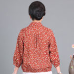 Middle-aged Women's Oversized Shirt Summer 2022 Vintage Cotton Linen Long Sleeve Blouses and Shirts Casual Elegant Ladies Tops 5