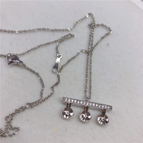 New Arrival Necklace Mountings Necklace Pendant Chain Findings Settings Jewelry Parts Fittings Charm Accessories for Pearls 1