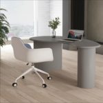 Solid wood desk special shape Nordic simple modern writing desk creative computer desk home stay designer desk 3