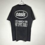 Oasis rock band popular loose punk style retro wash old vintage short sleeved loose men and women lovers 5