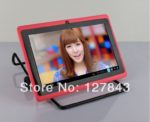 DHL free shipping 5pcs/lot Q88 allwinner A23 Quadl Core 1.5GHz Android 4.4512MB 4GB Dual camera 2800mah Tablet pc 9 Colors 3