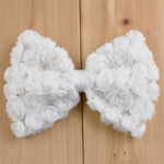 30pcs/lot 12cmX8.5cm hair cute rose chiffon bow without clips Bows Hair Accessory Hair Bow 4