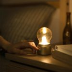 LED Night Light Creative Retro Nostalgic British Bulb Lamp Bedside Ambience Light Rechargeable USB Light Small Electric Lamp 3