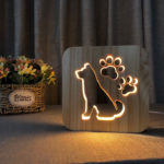 Creative Animal Night Light Home Decoration LED Wooden Decorative Table Lamp 1