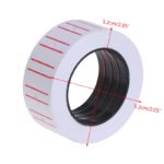 1 Roll(500 Labels) Self Adhesive Price Tags White Self Adhesive Price Label Tag Sticker Office Supplies 6