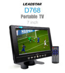 2021 Newest D7 7-Inch Digital And Analog Mini Small Car Tv Support Usb Tf Mp4 H.265 Ac3 Portable Tv Dvb-T2 Atsc Tdt 1