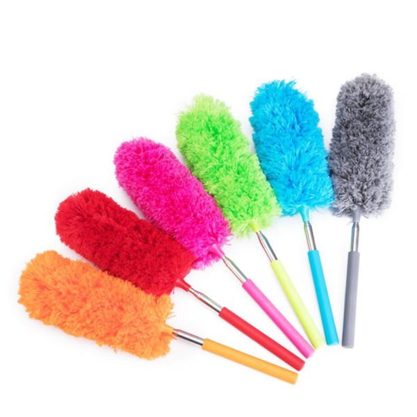 Extendable Telescoping Microfiber Duster Bendable Washable Household Cleaning Dusting Brush for Home Office Car Blue Pink 1Pcs 1