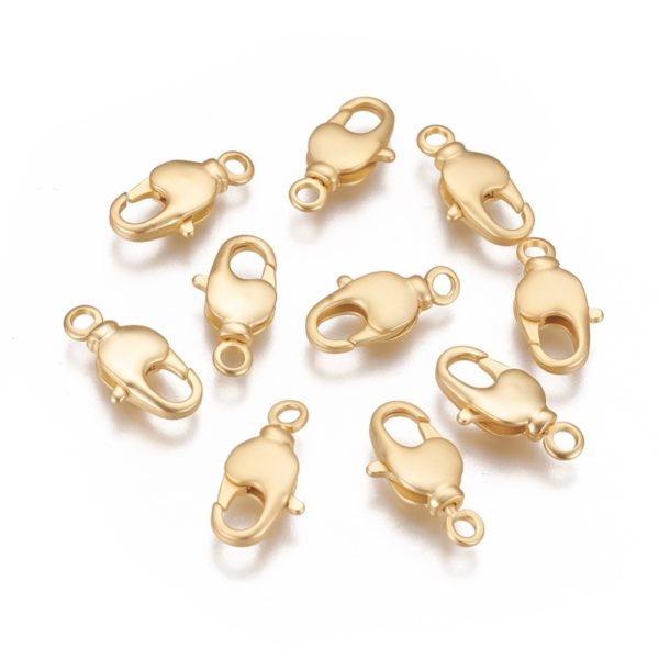 50pcs Brass Swivel Lobster Claw Clasps 360° Swivel Snap Hook For DIY jewelry making Accessories, Long-Lasting Plated Mix Color 2