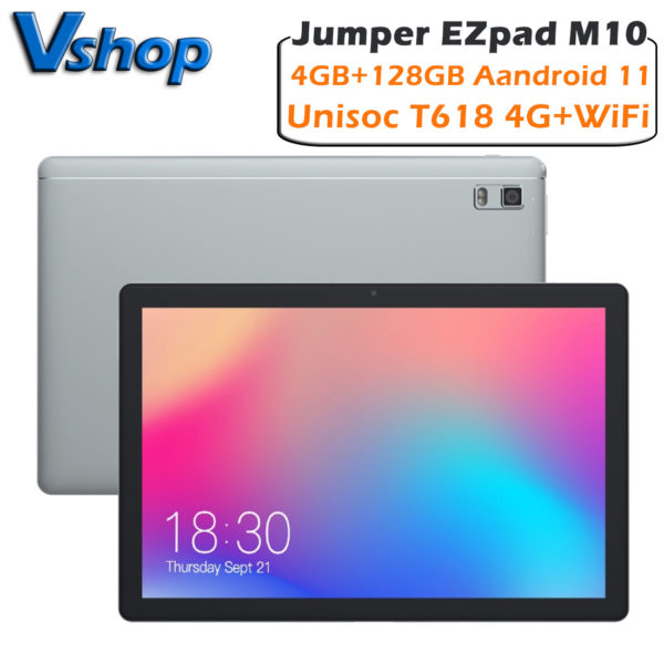 Jumper EZpad M10 Tablet PC 10.1 inch 4GB+128GB Android 11 OS Unisoc T618 Tablets PC 4G Network Dual Wifi Type-C 1