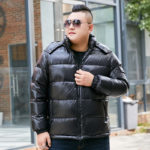 New Arrival Fashion Down Jacket Male Bright Face Super Large Thick Warm Short Coat Men Loose Casual Plus Size M-11XL 12XL 13XL 2