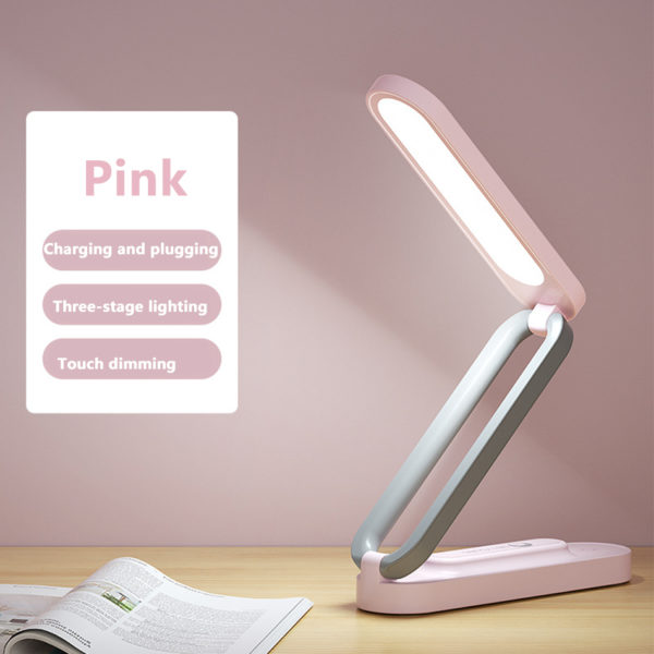 Foldable LED Desk Lamp USB Rechargeable Portable Table lamp for Kids Reading Bedroom Office Led Table Lamp Night Light 2