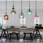 Nordic Creative Hanging Pendant Light multicolor glass pendant lamp for bedside living room restaurant LED E27 AC110V 220V 1