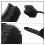 Black Car Tire Cleaning Brush Dual Purpose Floor Mat Car Beauty Detail Wash Brushs Car Care Cleaning Tool 4