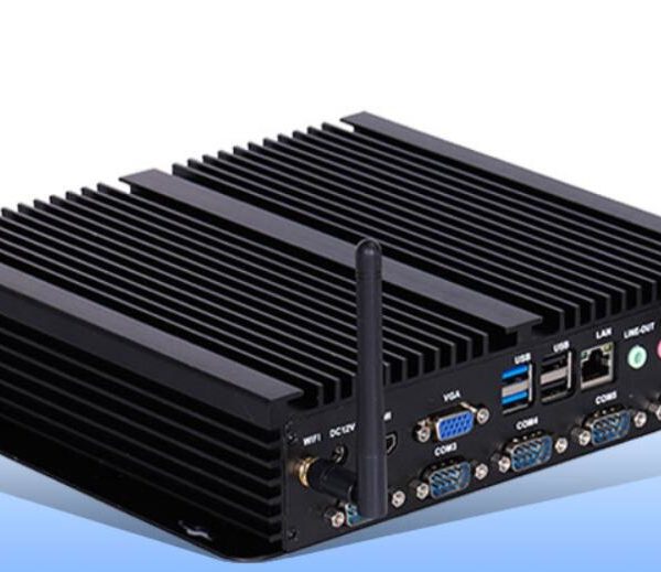 Embedded Fanless Industrial Mini BOX PC For Intel J1800 J1900 i5-3317U-5200U i3-4010U-7100U i7-6500U 64GB SSD 6*COM Barebone 12V 1