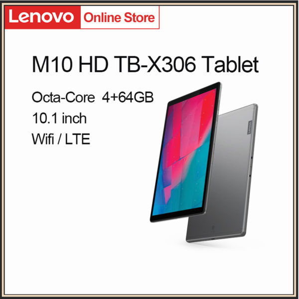 Lenovo Business Tablet M10 HD TB-X306 2nd Gen 10.1-inch 1280*800 Octa-Core 4+64GB Wifi or LTE 4G Version 1