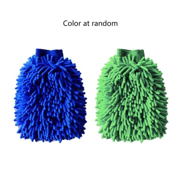 Car Microfiber Soft Hand Towel Coral Chenille Washing Double Side Cleaning Glove 1