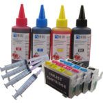 refill ink kit T1281 Refillable ink cartridge for EPSON Stylus S22/SX125/SX130/SX230/SX235W/SX420W/SX425W SX430 Printer dye ink 1