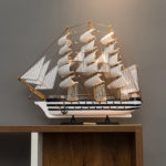 Wood Ship model Ornaments living room Crafts modern home decoration pirate ship wine cabinet office decoration Birthday gifts 4