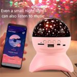 LED Galaxy Smart Projector Night Light Bluetooth Sound BedRoom Decoration Bedside Atmosphere Lamp Gift Colorful Lights Starry 3