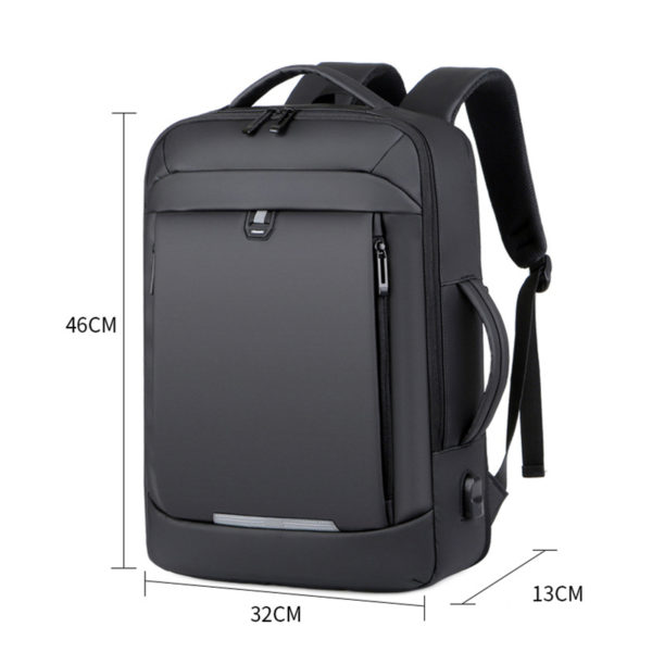 Crossten 40L Large Capacity Expandable 17" Laptop Backpack USB Charging School Bag Waterproof Swiss-multifunctional Travel bag 2