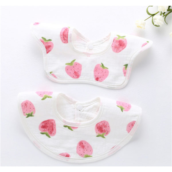 6-24 Months Baby Bibs 360 Degree Rotatable 3 Layer Waterproof Easy To Clean Saliva Snoring Cloth Baby Accessories 1